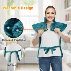STARBEDIA large 24x35 inch back wrap provides comprehensive support.