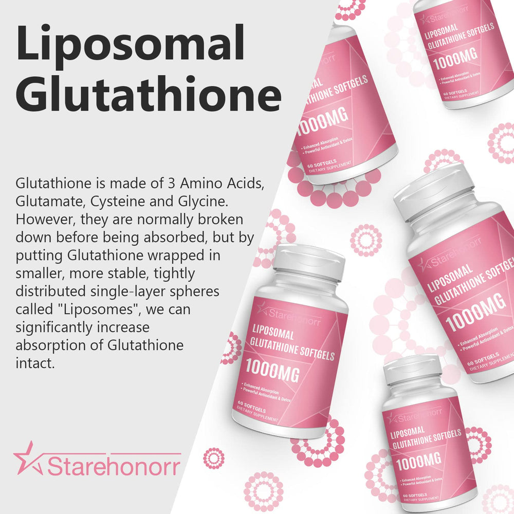 Starehonorr glutathione ingredients list shows sunflower derived phosphatidylcholine