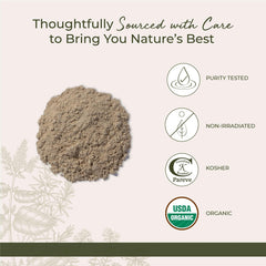 Starwest Botanicals organic kosher certification badge confirms quality.