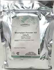 Starwest Bromelain Powder bottle illustrating convenient supplement for gentle digestive support