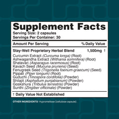 Stay-Well Naturals Infla-Support Kavach herb mix for traditional balance.
