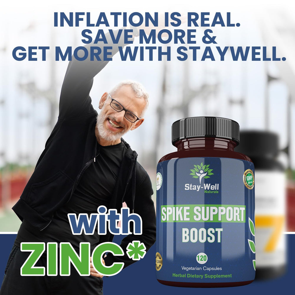 Stay-Well Naturals Black Pepper and 10:1 curcumin synergy image signals improved bioavailability.