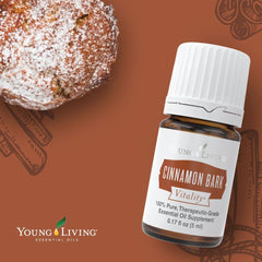 Steam rises as Cinnamon Bark Vitality scents the pan.