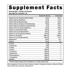 Steel Supplements BCAA EAA powder scoop ready for easy pre- or post-workout mixing