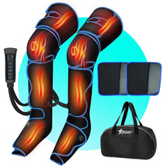 STEELUS Leg Massager wrap-around front view for full-leg compression and relaxation