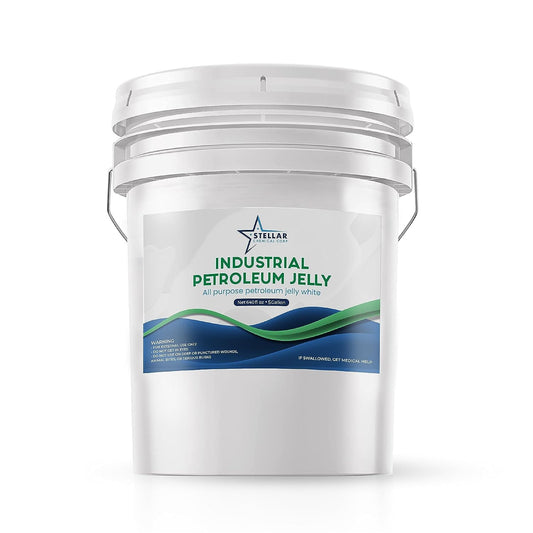 STELLAR Snow White Petroleum Jelly in a 5-gallon bucket for cosmetic formulation