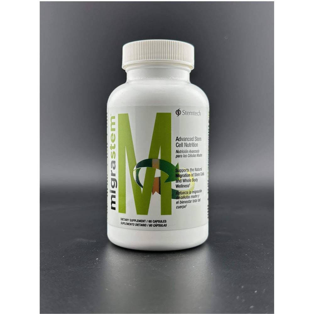 StemTech MigraStem vitamins C and D3 provide essential nutrient support.