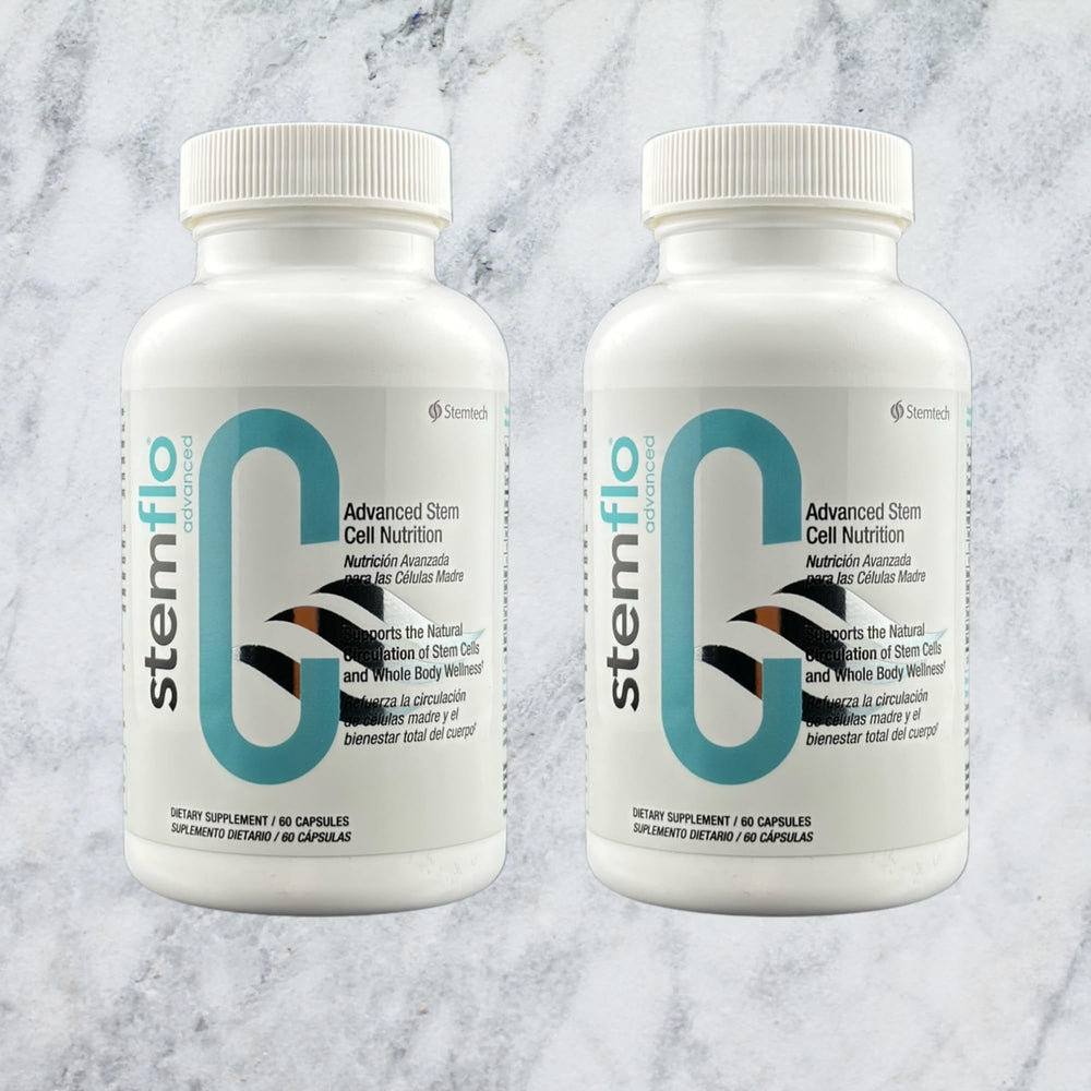 Stemtech StemFlo antioxidant blend label highlights wellness support