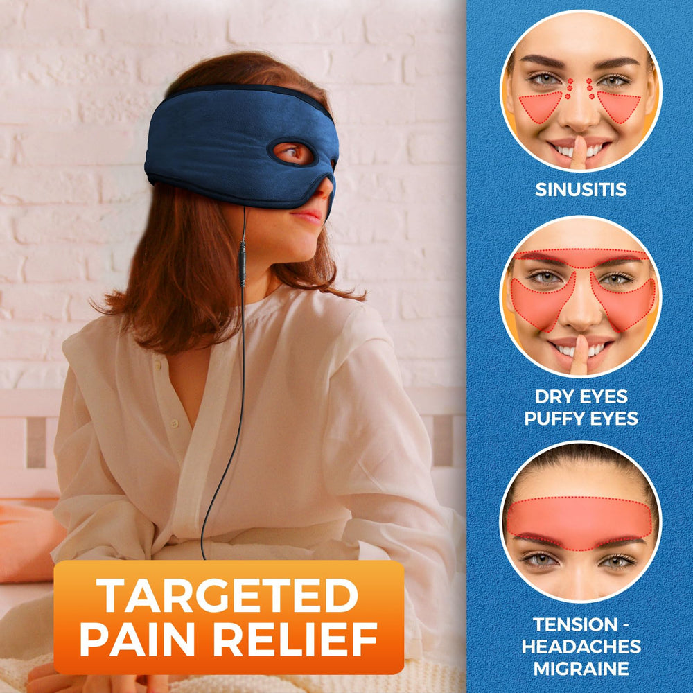 Sticro sinus mask heats to target temperature within minutes for quick comfort.