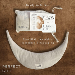 Stillnus Crescent Moon Pillow neck and shoulder use for targeted relief
