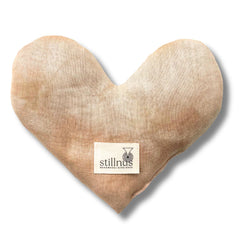 Stillnus heart eye pillow packaged for gifting, ready to delight.