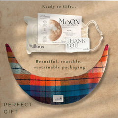 Elegant packaging of the Moon Comfort Pillow for spa or gift sets.