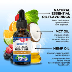 STIRLING Hemp Oil sourced in the USA for purity