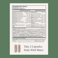 Stonehenge Health Dynamic Brain serving illustrating two capsules per dose
