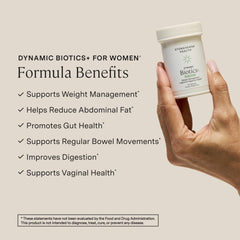 Closeup of Stonehenge Health Biotics for Women capsules showing delayed-release design