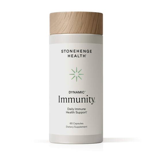 Stonehenge Health Dynamic Immunity bottle with 60 capsules for daily immune support.