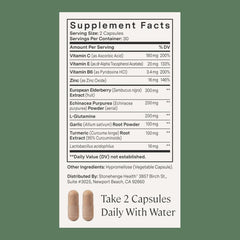 Stonehenge Health Dynamic Immunity probiotic capsule supports gut microbiome balance.