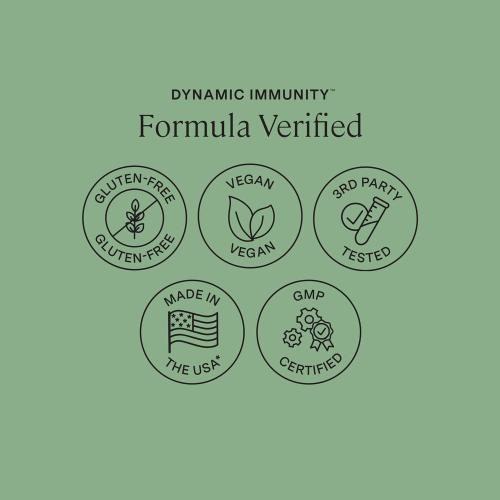 Stonehenge Health Dynamic Immunity third-party tested label ensures quality.