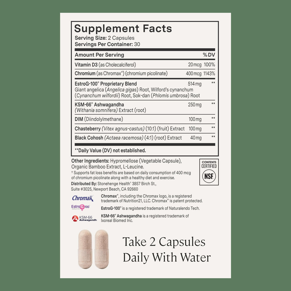 Stonehenge Health product with vitamin D3 and K2 for bone health.
