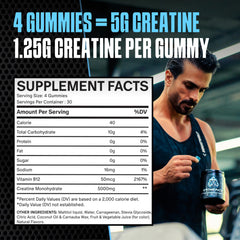 StonePack Creatine Gummies sugar free texture close-up