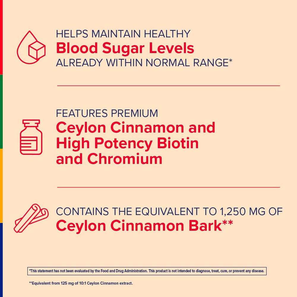 Close-up of 125 mg cinnamon extract dosage in Stop Aging Now.