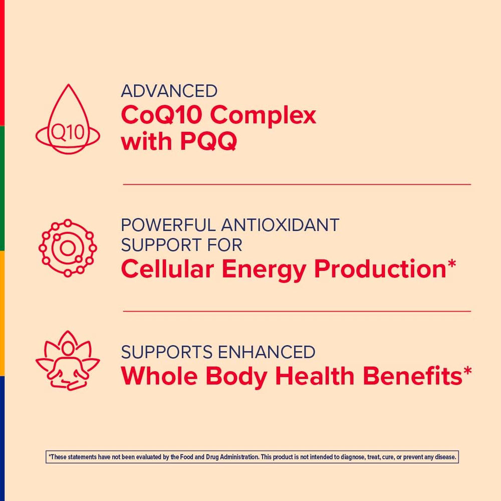 Stop Aging Now CoQ10 Max-Q10 Complex label highlights premium formula.