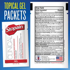 Label highlights menthol, eucalyptus, and peppermint oils for refreshing relief