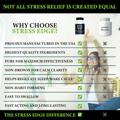 Straight Edge Stress Edge L-Theanine to promote calm mood.