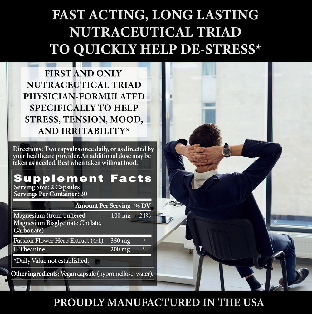 Straight Edge Stress Edge passion flower extract to soothe tension.