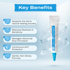 Stratamed dry film can be covered by sunscreen or cosmetics