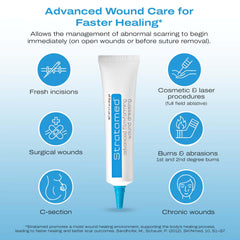 Stratamed Self-Drying Gel close-up shows flexible wound protection