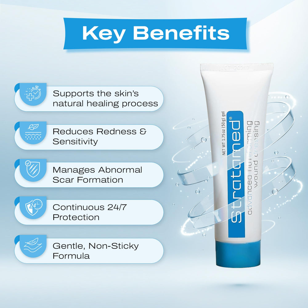 Stratamed skin protection during healing promotes reduced irritation and smoother recovery.