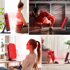 Eye protection glasses included with the Streamlet red light kit.