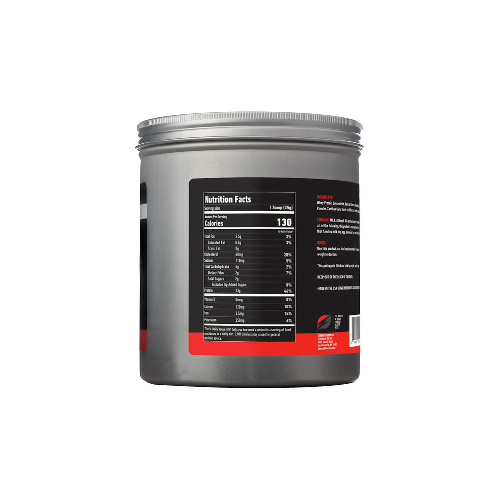 Strength Genesis whey undergoing cold-water microfiltration preserves protein integrity.