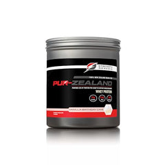 Strength Genesis Pur Zealander Whey Vanilla shaker-mix demonstrates quick post-workout preparation.