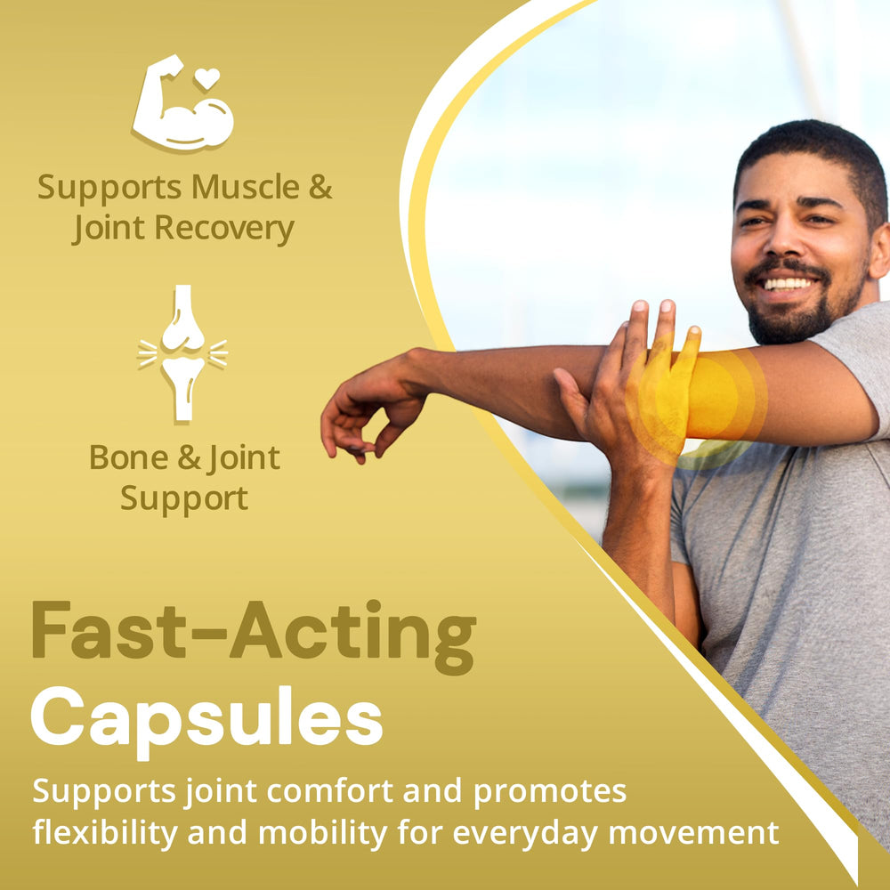 Strength & Spices turmeric powder capsules for natural antioxidant support