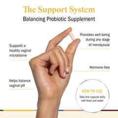 STRIPES packaging highlights hormone-free science-backed prebiotic blend.