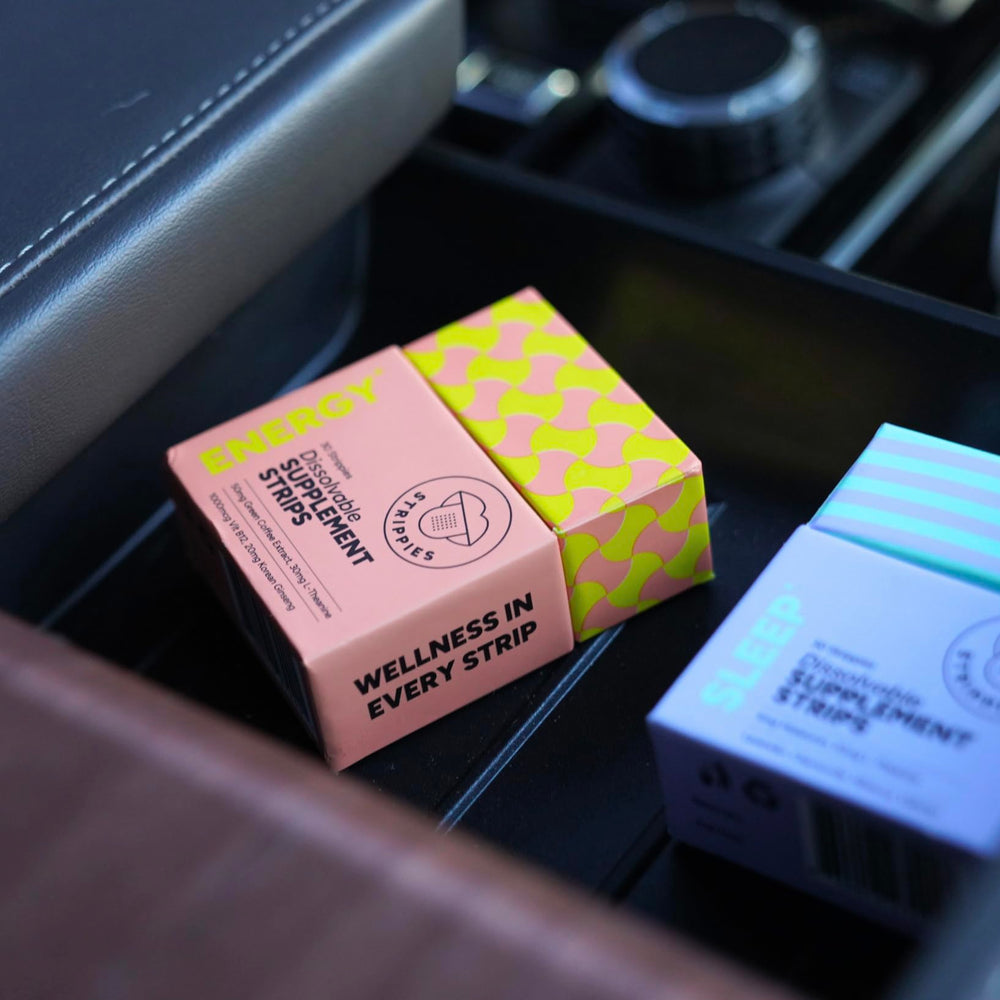 STRIPPIES mint flavor close-up with crisp refreshing taste.