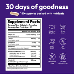 Strong Jaw daily bone support capsules for steady daily nutrition.