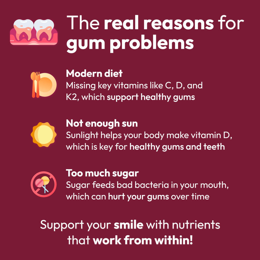 Strong Jaw Gum Restore close-up capsules—soft capsules suggesting gentle daily support.