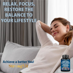 StrongVit adaptogens blend with lions mane and rhodiola for resilience