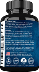 StrongVit bottle on nightstand suggesting a gentle sleep-support routine
