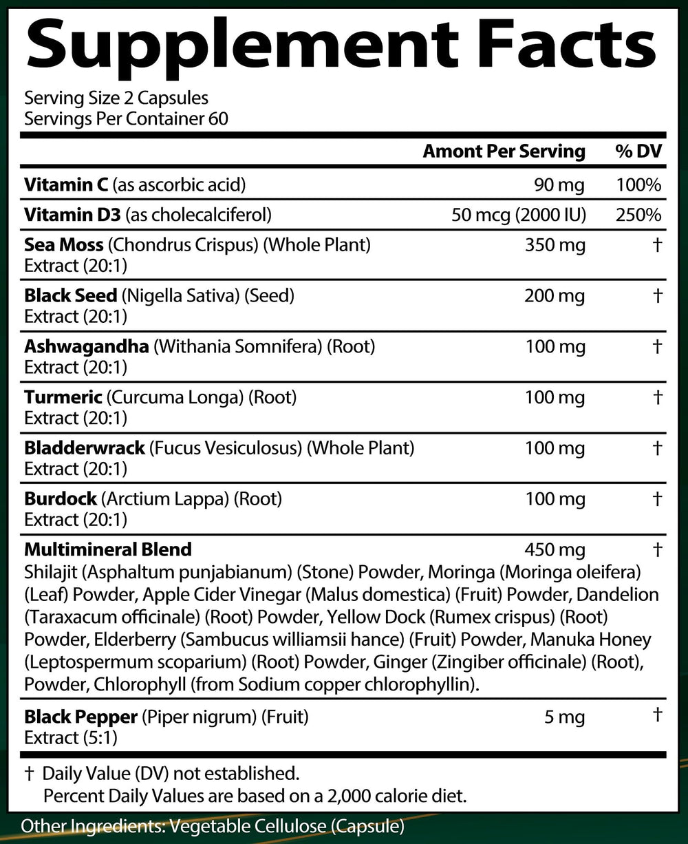 StrongVit packaging notes vegan and GMO-free quality assurances.