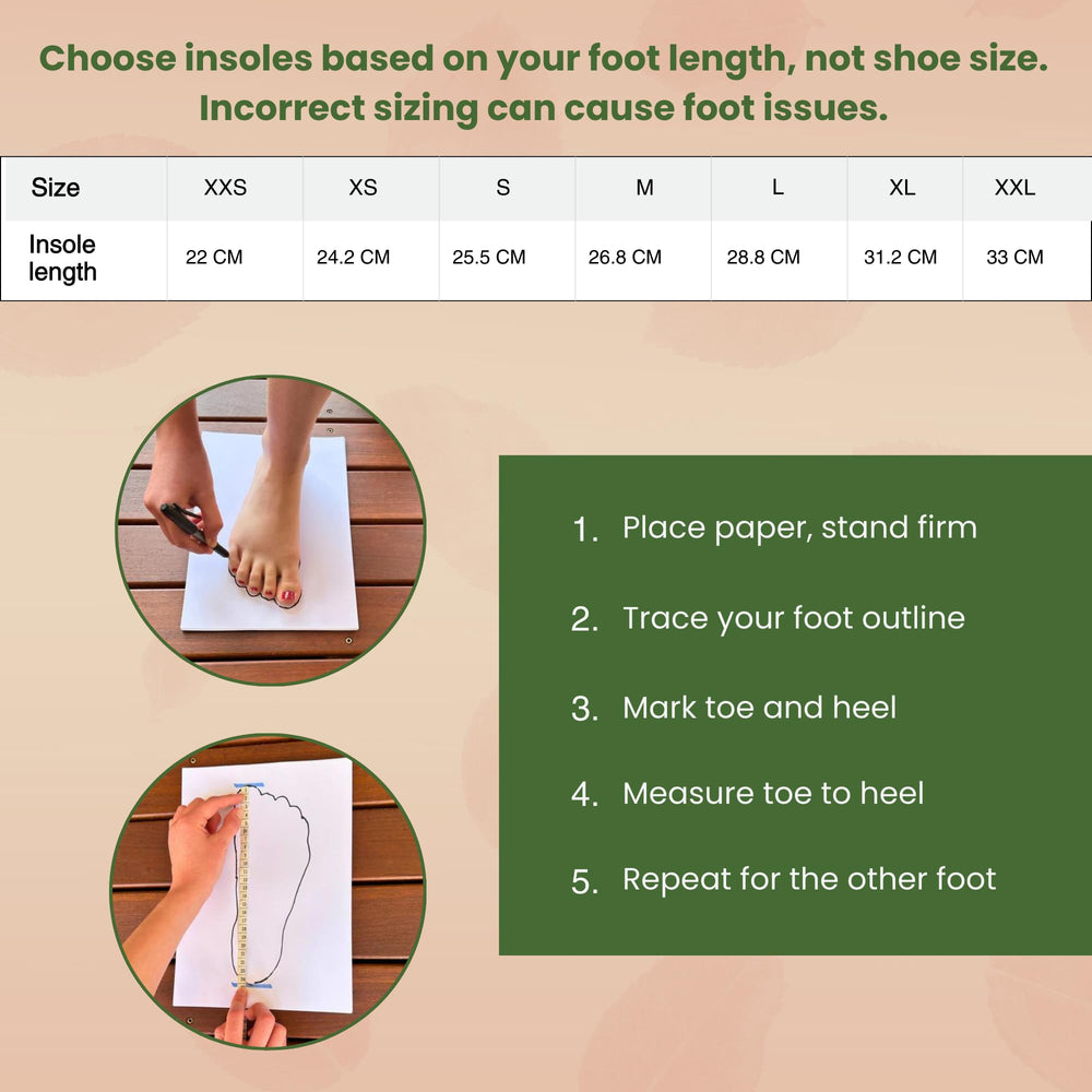 STRYDA shock-absorption insoles reduce impact while walking and standing.