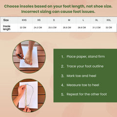STRYDA shock-absorption insoles reduce impact while walking and standing.