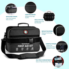 SuccorWare waterproof 1680D bag protects medical supplies in any weather.