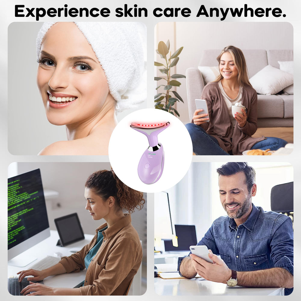 Suenohyu facial massager heats up to 113°F to boost cream absorption.