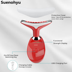 Suenohyu heated massage helps serum absorption with comfortable warmth.