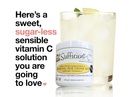 Sufficient-C lemon-peach flavor ideal for office or dorm hydration