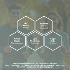 SugarMD GLUXION label closeup with premium botanicals and vegan certification.
